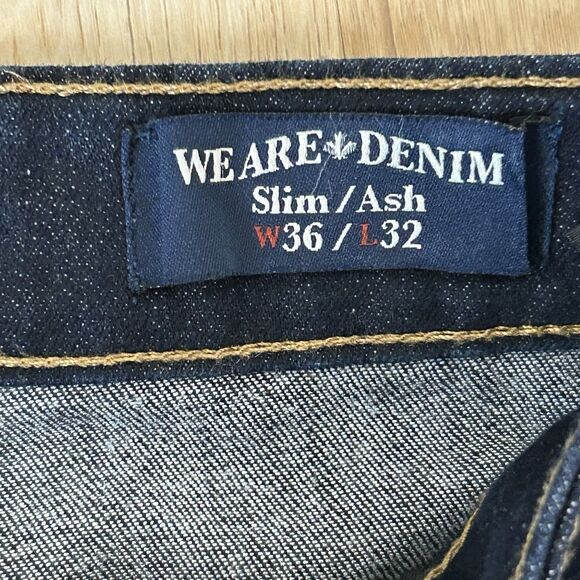 Buffalo Jeans Mens Size 36x32 Blue Denim Pants Slim  Ash - Picture 4 of 9